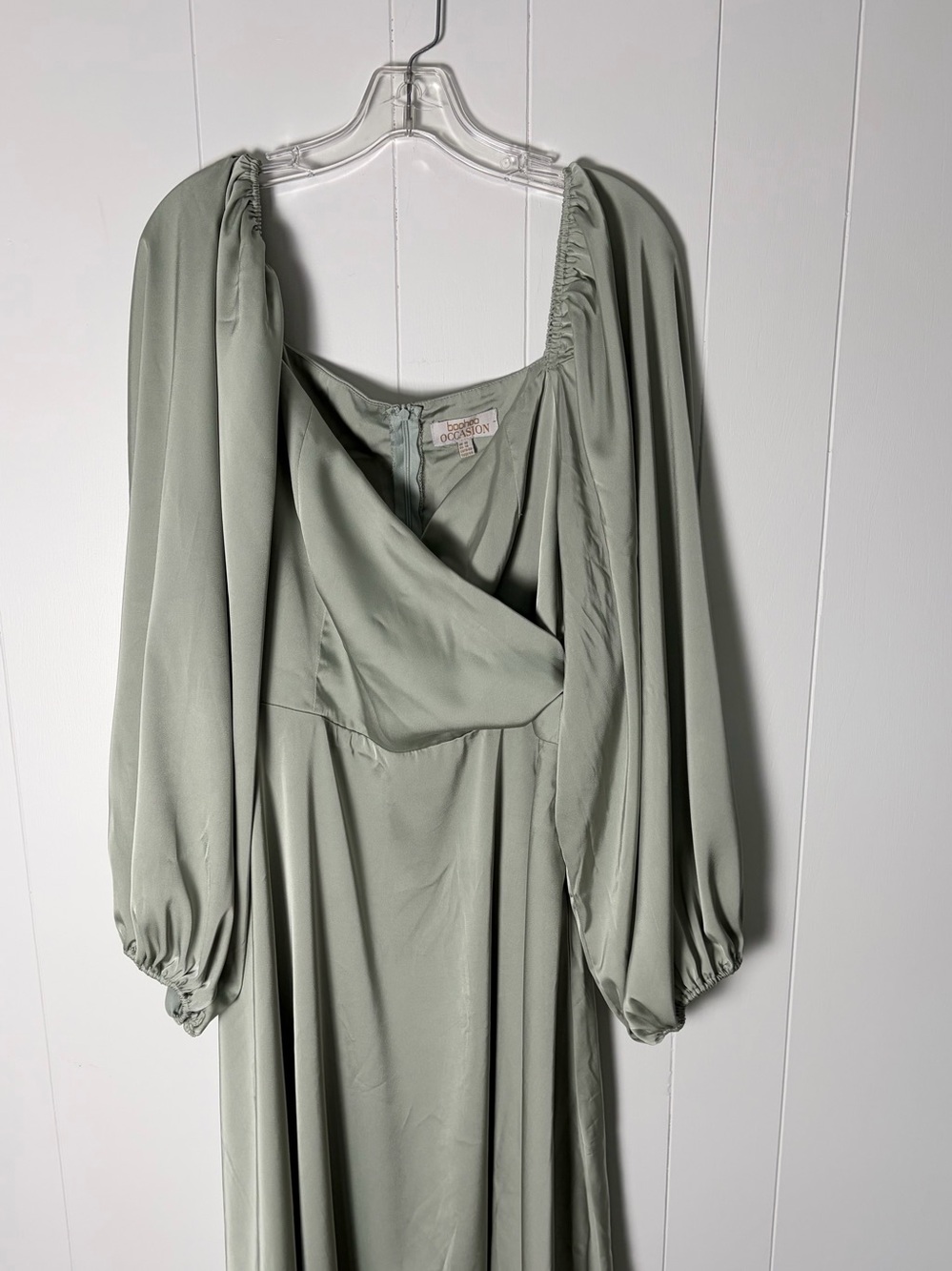Boo Hoo  Occasion Sage Green Dress Size 14